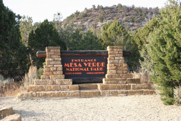 Mesa Verde park sign
