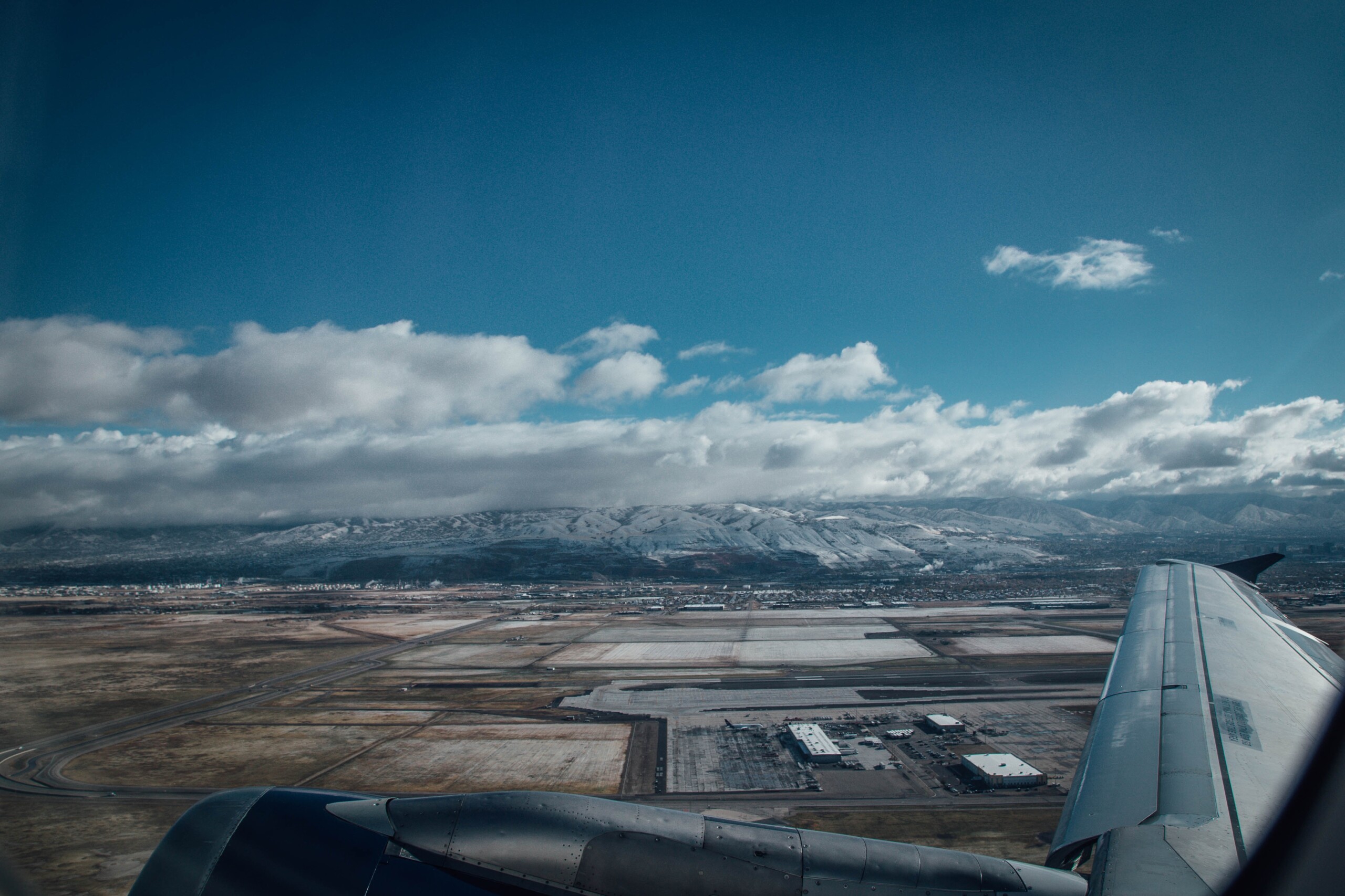 Colorado mountains seen from Denver Airport