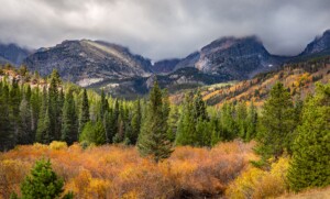 Rocky mountains in fall