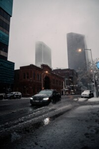 driving in snowy conditions, Denver