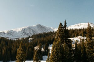 snowy colorado mountains