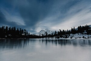 frozen lake, Colorado